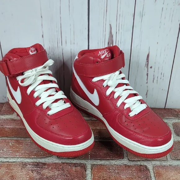 Nike Red Athletic Sneakers with White Swoosh Nike | Shoes | Nike Crimson And White Running Shoes | Poshmark main image 3